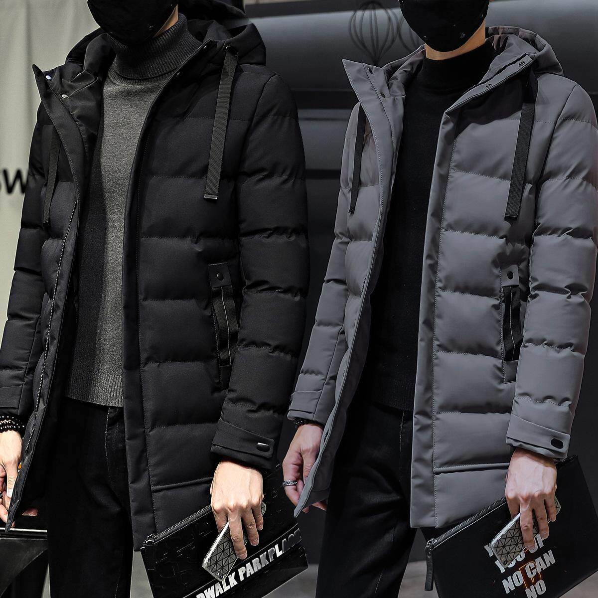 down jacket warm windbreaker long coat 