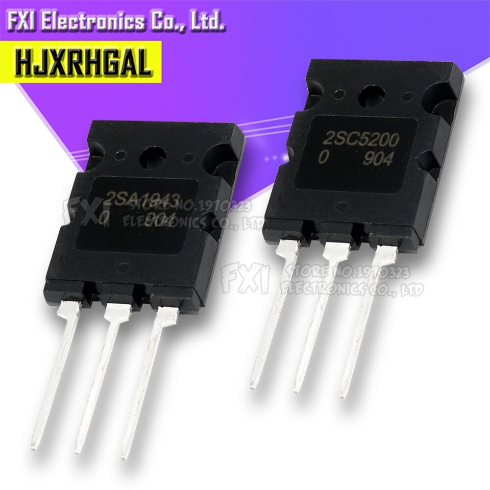 5pcs 2sa1943 2sc5200 2sc3998 to-3pl to3pl a1943 c5200 c3998 transistors integrated circuit