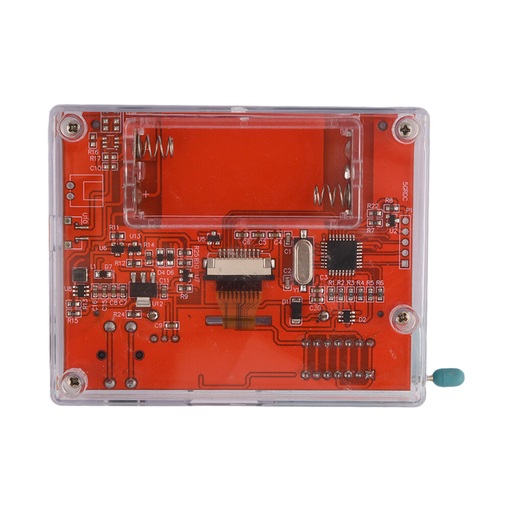 DM Kiểm tra bóng bán dẫn dụng cụ kiểm tra tần số PWM vuông sóng công tơ mét LCR Vôn kế Bộ tự làm với Vỏ Acrylic