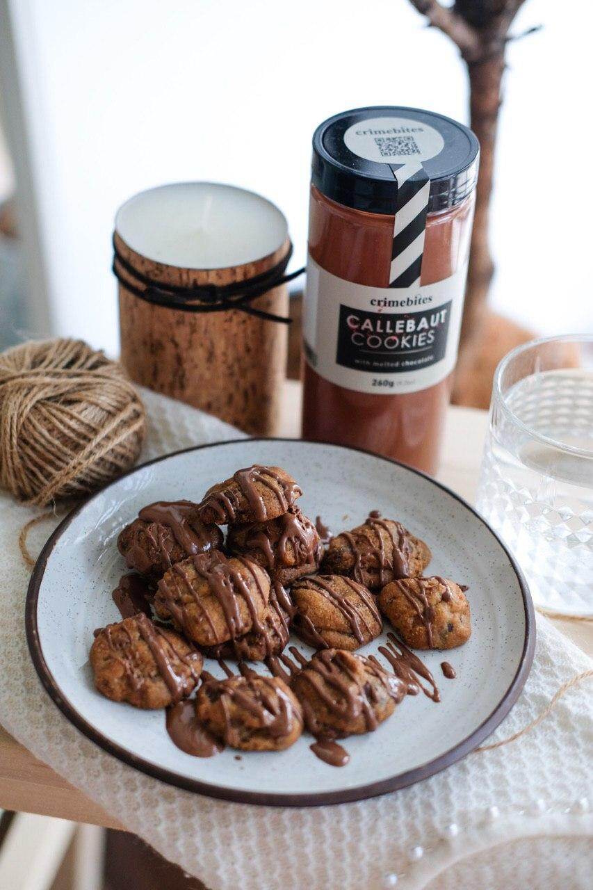 Ready Stock Biskut Coklat Leleh Crimebites Callebaut Cookies Lazada