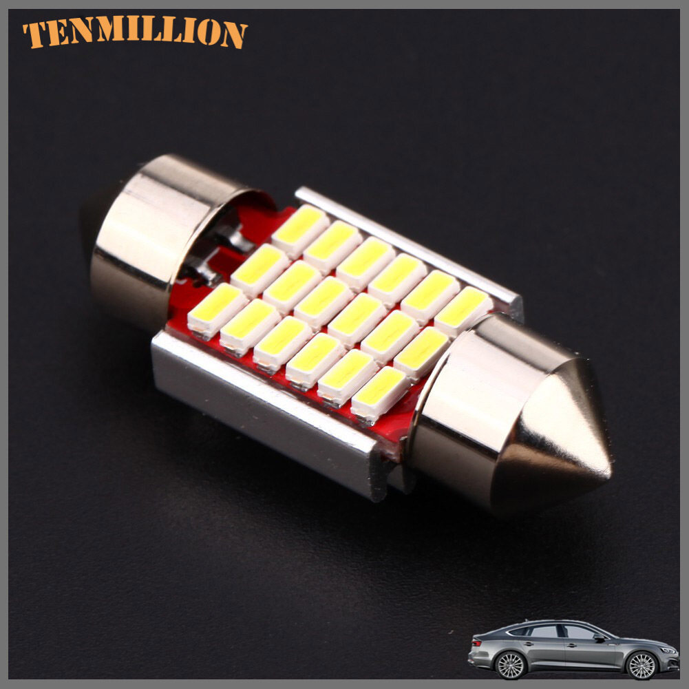 18SMD Double Pointed Super Bright Car 3014 LED Decoding Reading Light Lamp Bulb
