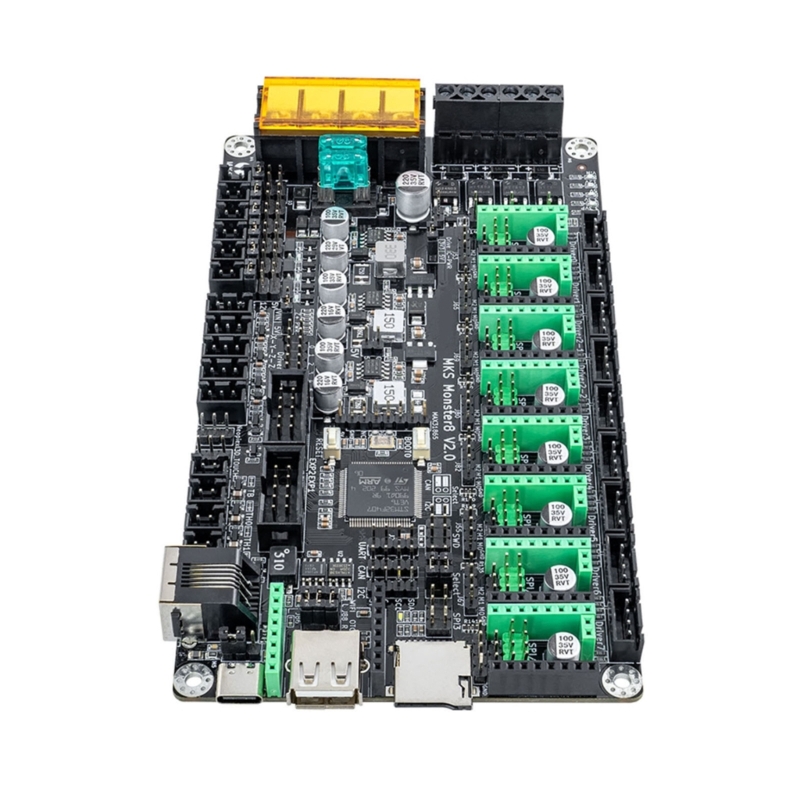 MKS Monster8 V2 Motherboard 3D Printer Monster 32Bit 8 Axis Controller Mainboard