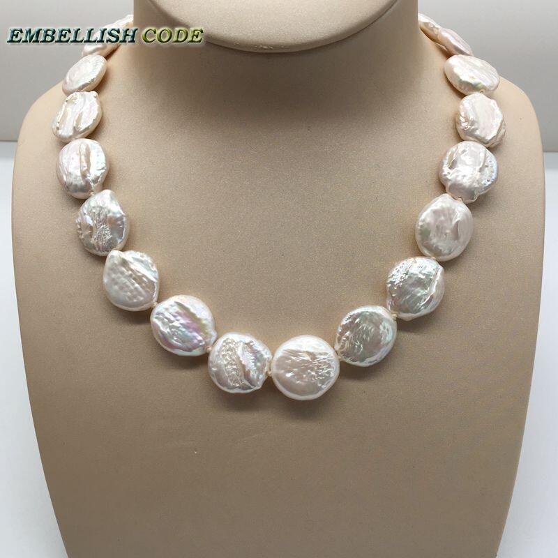 18mm Bead Unusual Baroque Choker 