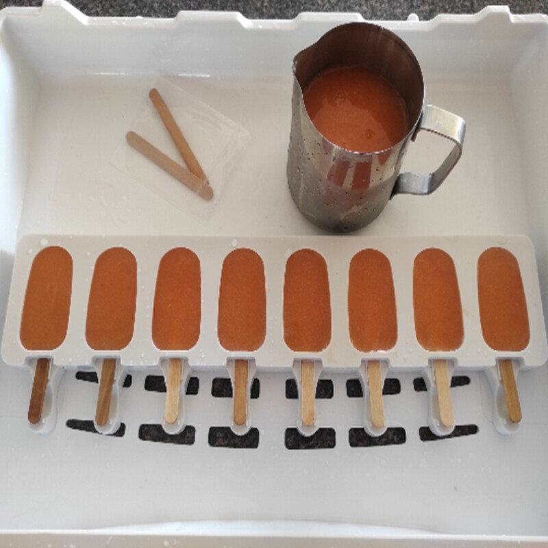 8 Grid Popsicle Ice Cream Silicone Mold Homemade Ice Cream Maker Kitchen Tools