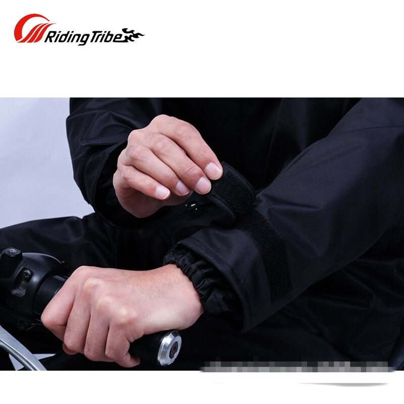Riding Tribe dày Áo Mưa Bộ áo mưa xe máy bộ người lớn chia hai lớp áo mưa quần