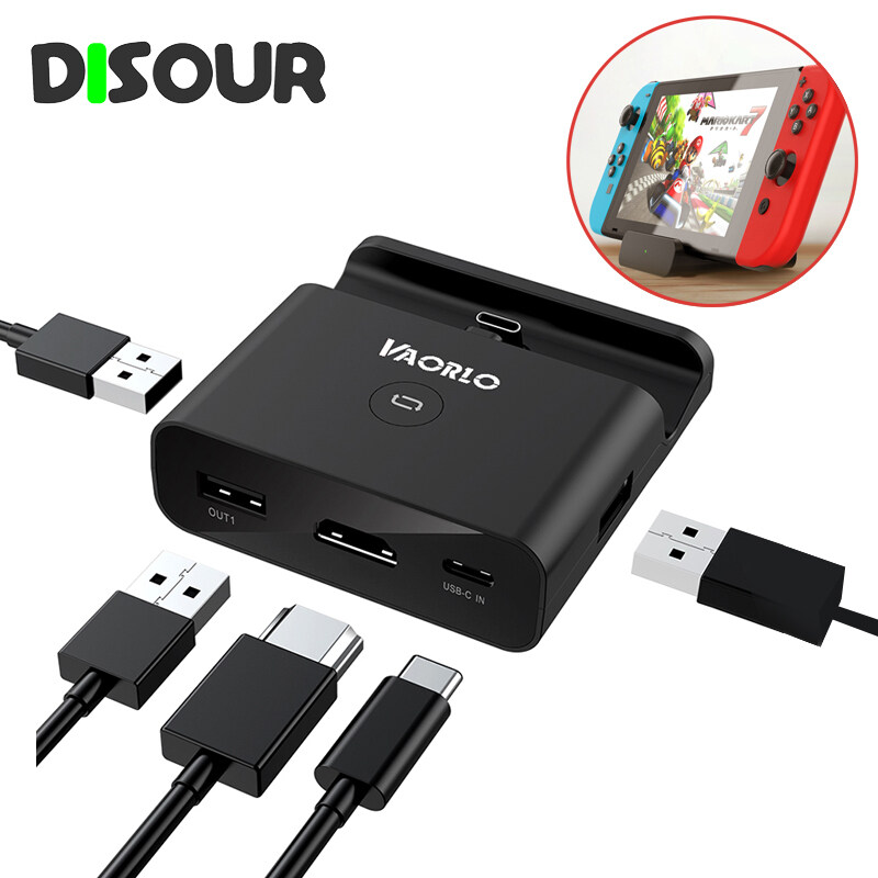 DISOUR Dock Station Cho Nintendo Switch Máy Chơi Game Type