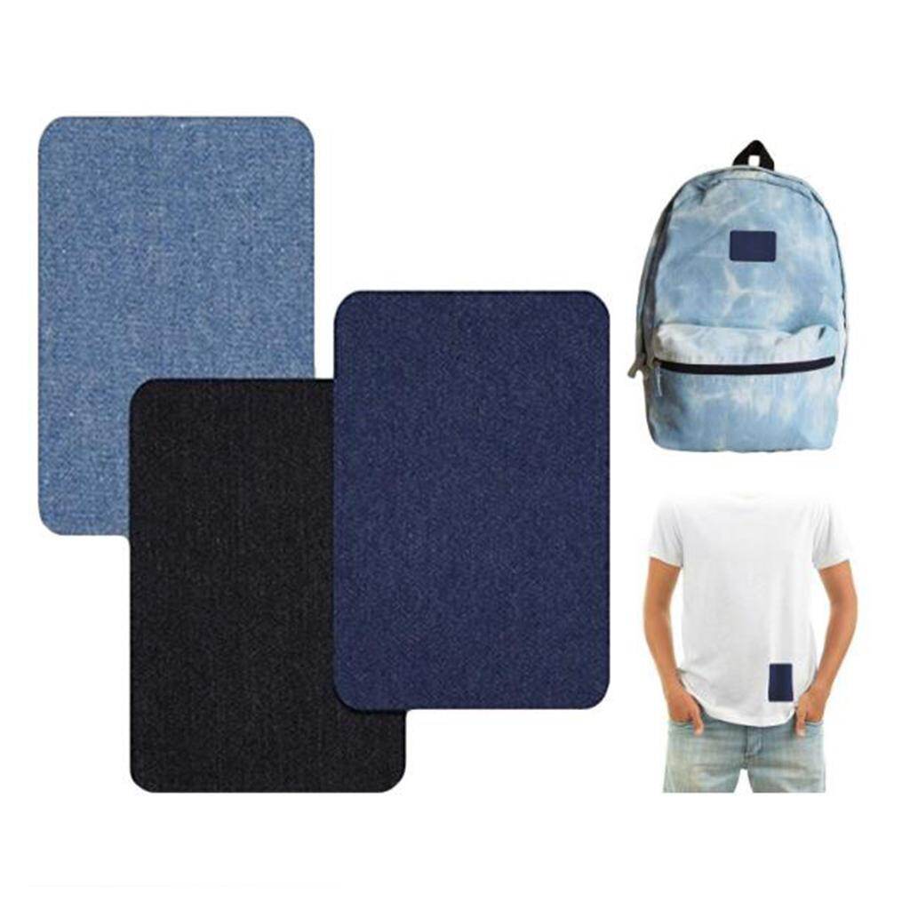Blesiya 12pcs Multi Color Sewing Patch Jeans Pants Coats Rectangle Cotton DIY Patch