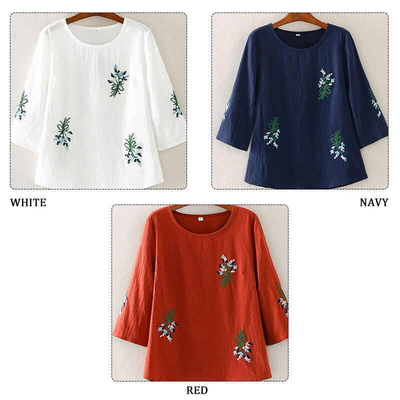IEF pullover women embroidery miss, pullover suitable for middle-aged and elderly pullover red long women new year Đồ plaited women tết2023