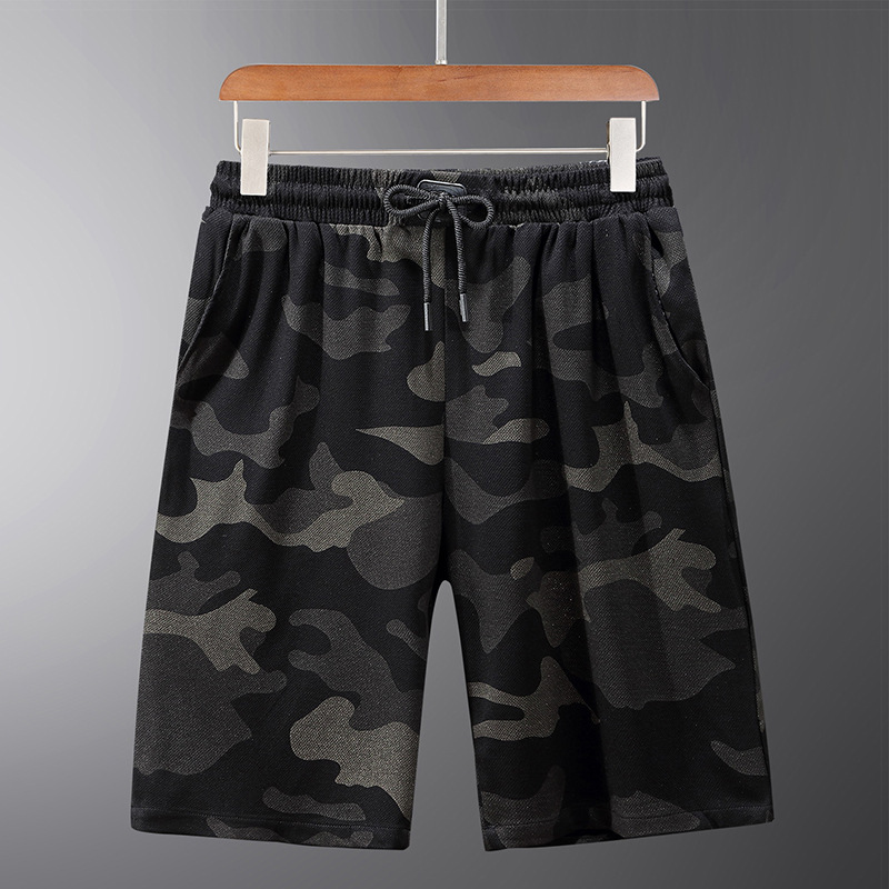 170KG Can Wear 95%Cotton Big Plus Size Fat Oversize Mens Five-Point Print Pants Loose Casual Sports Shorts Summer