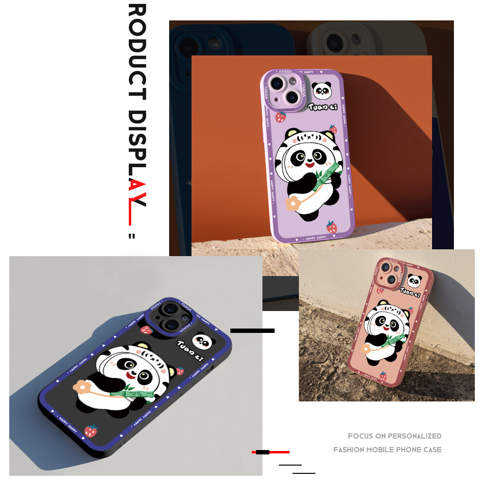 UCUC Phone Case Casing For Xiaomi Redmi Note 11 Pro 5G Redmi Note 11S Redmi Note11 4G 5G Redmi Note 10 Pro redmi Note 10S Case Cartoon Panda Soft Rubber Full Cover Camera Protection Shockproof Case For Boys Girls