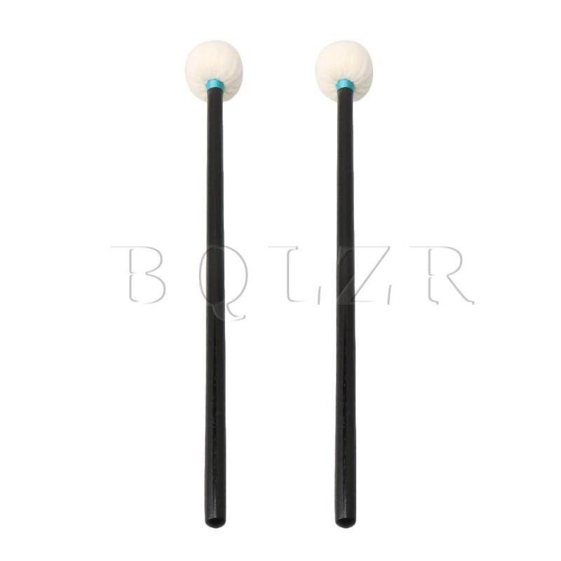 16 Inch Chiều Dài Timpani Cái Vồ W/3.8 cm Tay Cầm Gỗ bộ 2 Màu Be