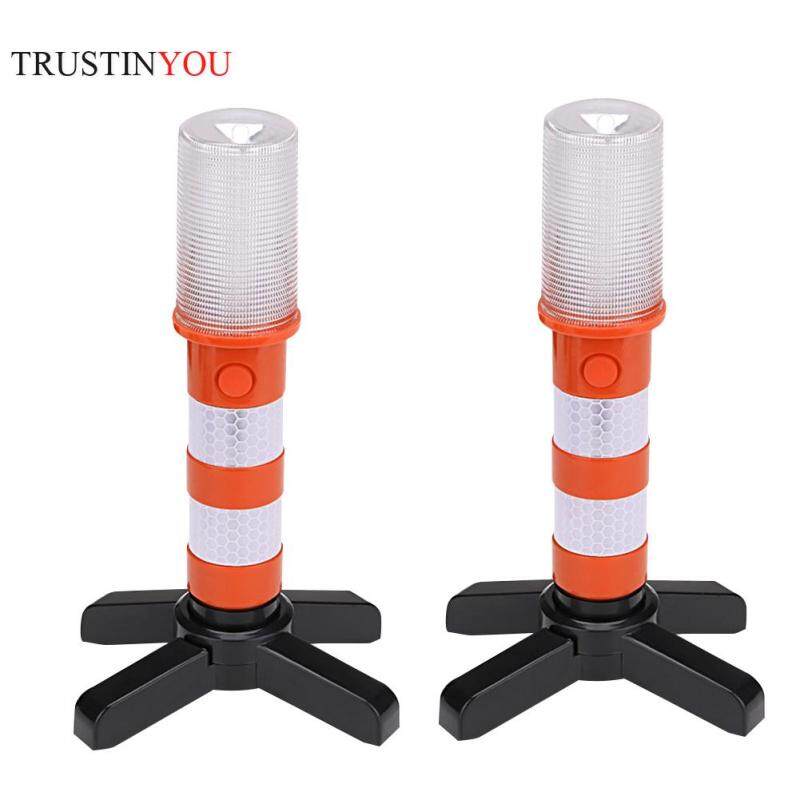 2 Chiếc Đèn LED Từ Tính Cổ Điển Đèn Đứng Khẩn Cấp Bên Đường Đèn Tín Hiệu Nhấp Nháy