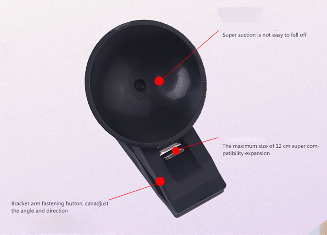 Black Clip Mount Interior Accessory Clip Removable Holder Car Interior Window Mount Suction Cup Clips Suction Cap Clip