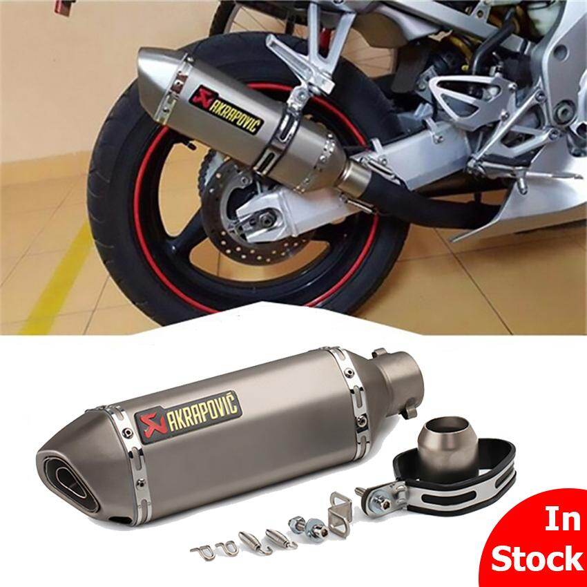 【Sale Recommended】MA 51mm Universal Exhaust Motorcycle Carbon Fiber Exhaust Muffler Pipe with Removable Muffler