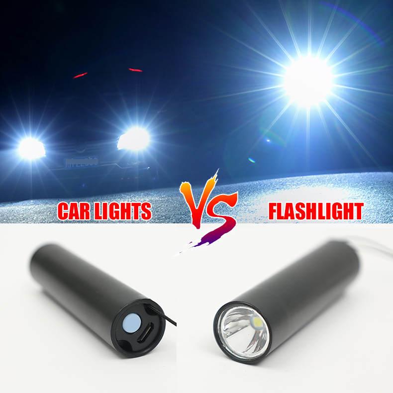 Đèn pin sạc USB đèn nhỏ siêu sáng LED