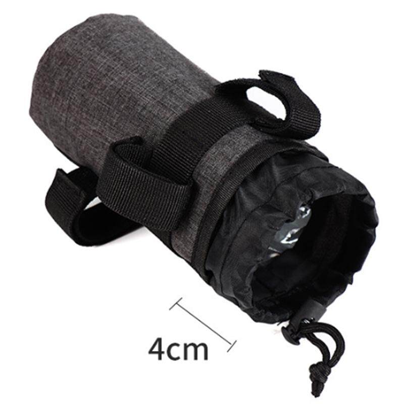 Bike Handlebar Stem Bag Food Snack Storage Bike Water Bottle Carrier
