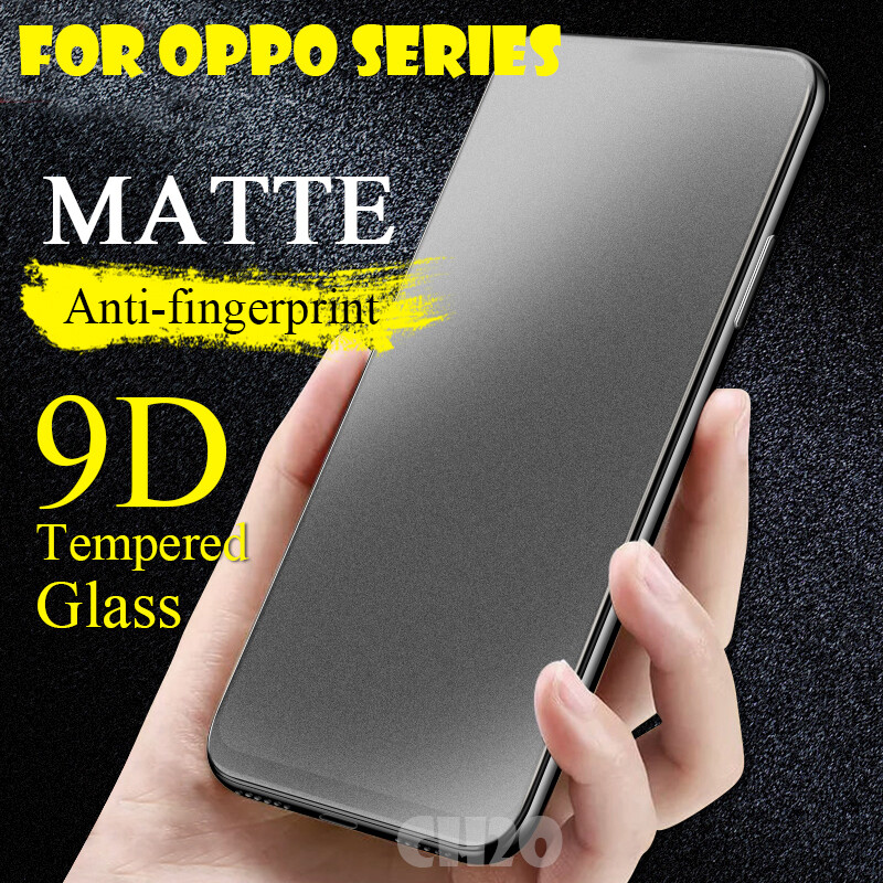 Matte Frosted Tempered Glass for Realme 6 6pro 6i 5pro 5 5i C3 C11 C15 3 pro X Lite xt x2 pro Screen Protector on OPPO a5 a9 2020 a5s a7  RENO ACE Full Cover Screen Protector Anti-Fingerprint