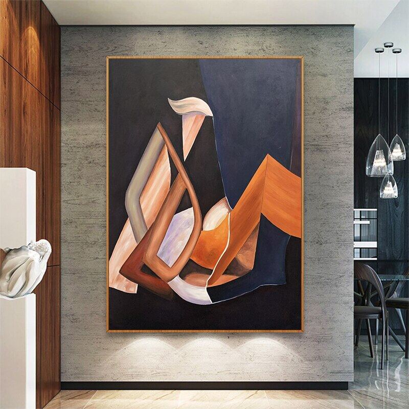 Abstract Oil Painting On Canvas Art Large Wall Art Decorative Painting  Black Art Modern Art Home Decor Wall Painting 1Pcs With Frame Or Frameless  | Lazada Ph