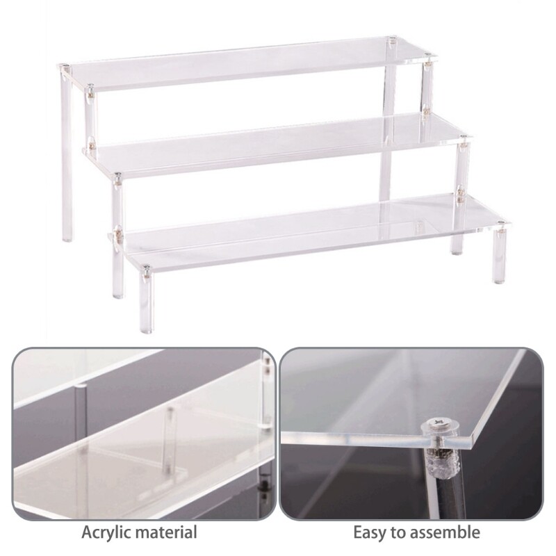 Giá Trưng Bày Bằng Acrylic Kệ Trưng Bày 3 Tầng Giá Trưng Bày Cho Nhân Vật Hành Động Giá Trưng Bày Đồ Tráng Miệng Bánh Cupcake