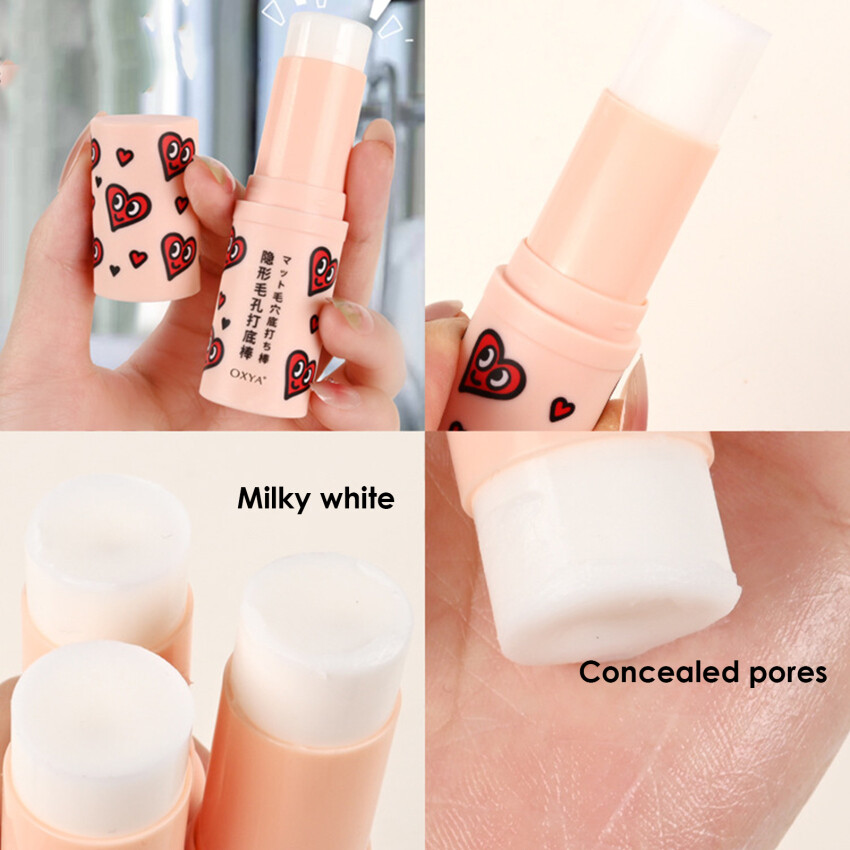 Invisible Pore Primer Stick Pore Eraser Waterproof Face Primer Makeup Base Oil-Control Smooth Fine Lines Isolation Makeup Primer