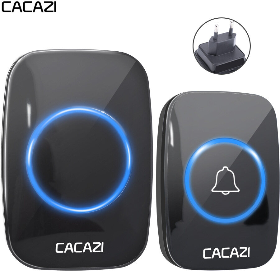Trang chủ biệt thự cửa Chuông cửa không dây điều khiển từ xa điện tử nút kiểm soát đường dài chuông cửa máy nhắn tin