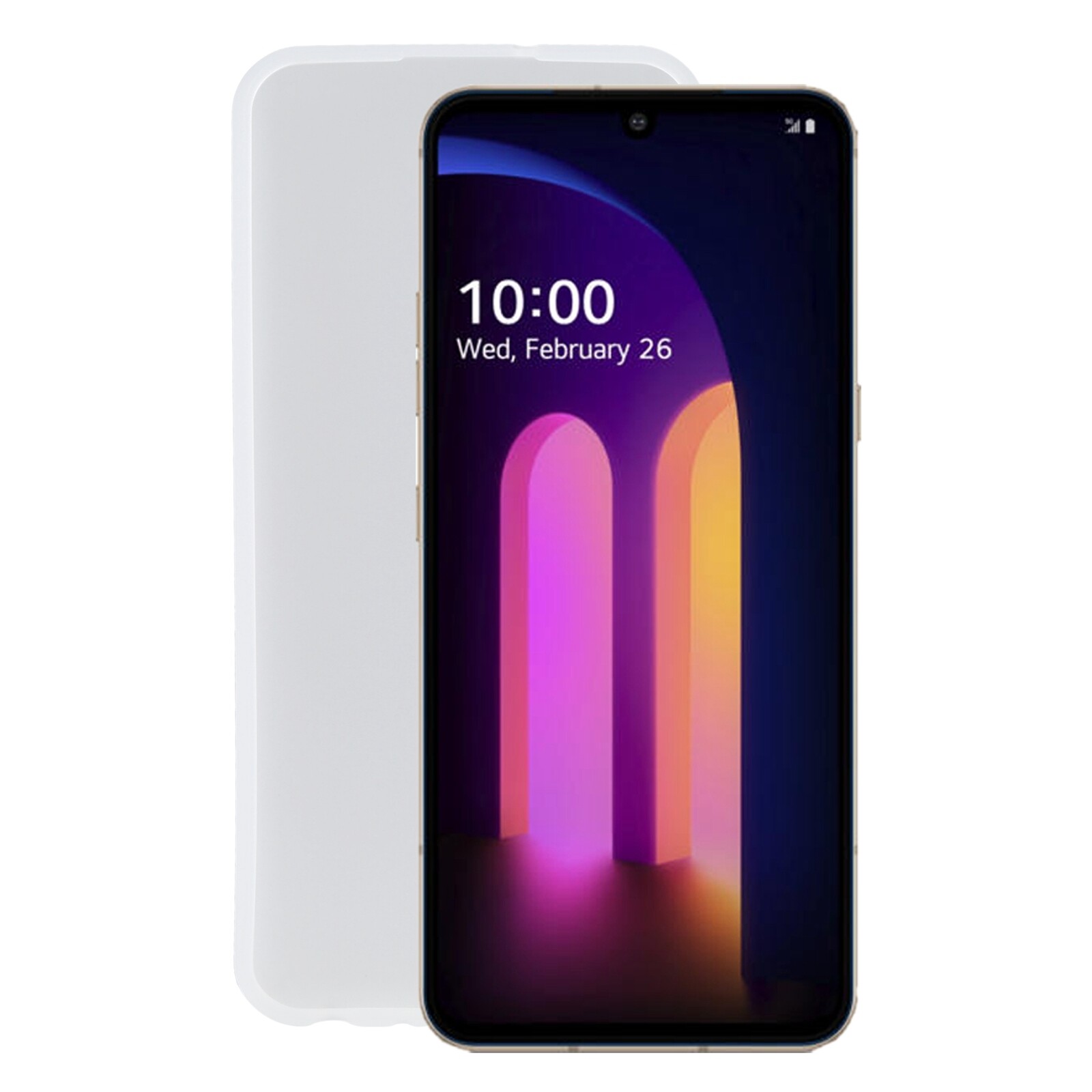 For LG V60 ThinQ 5G TPU Phone Case(Transparent White)