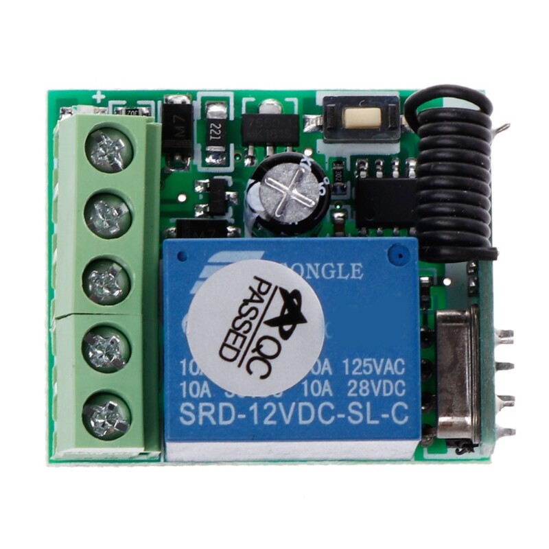 433 Mhz Wireless Remote Control Switch DC 12V 1CH relay 433Mhz Receiver Module For learning code Transmitter Remote