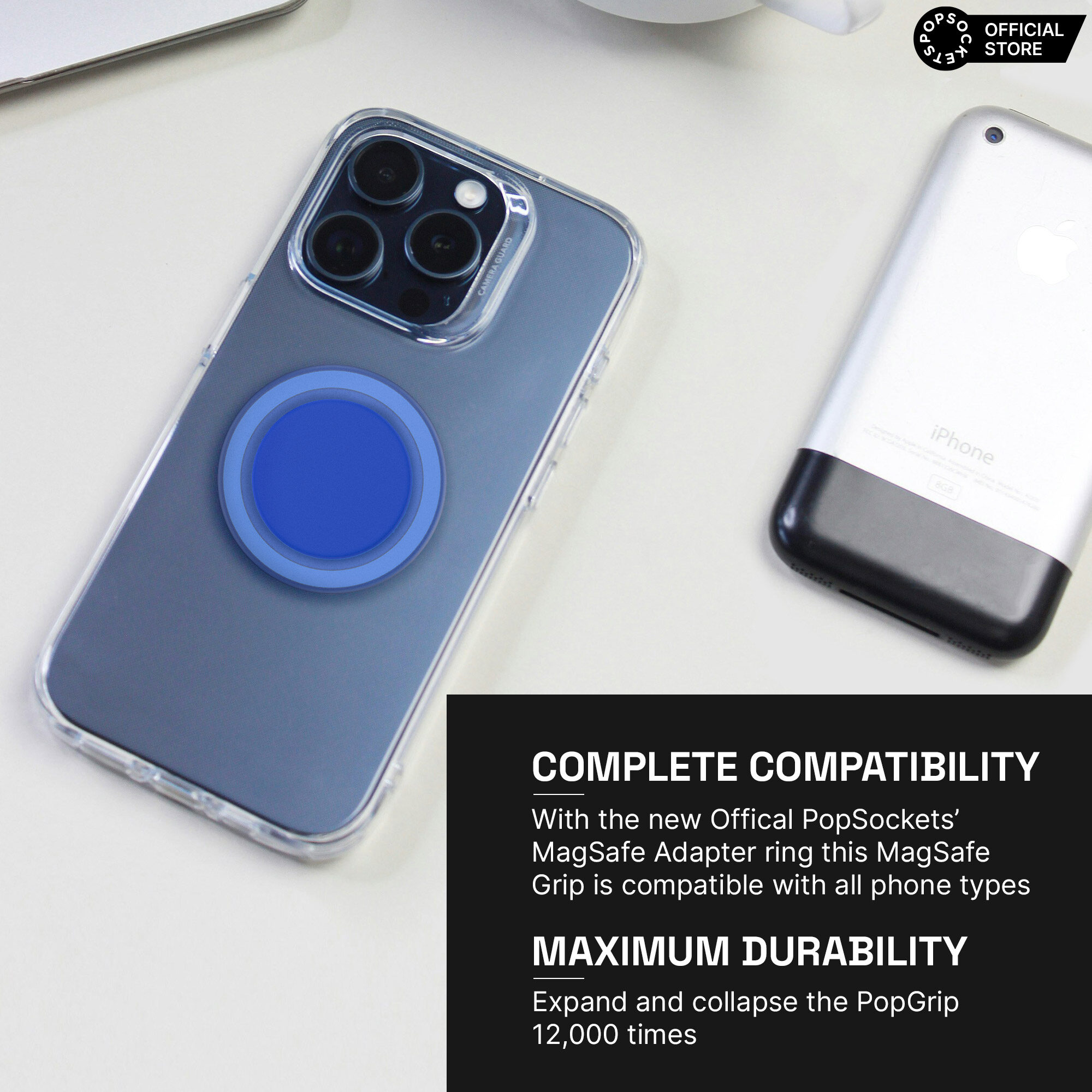 PopSockets Soft Touch PopGrip for MagSafe The Premium Phone Grip