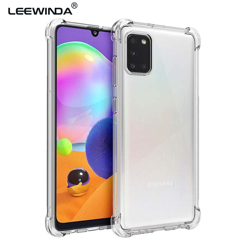 LEEWINDA For Samsung Galaxy M51 M31S M31 M30S M21 M30 A40S M20 A10 M10 M01 Core Phone Case，Transparent Soft TPU Shockproof Silicone Protection Back Cover