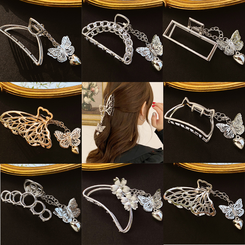 Metal Butterfly Hair Clips For Women