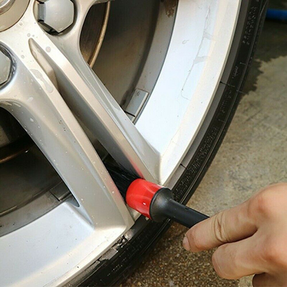 Cleaning Brush Black Car Detailing Multi-function Replacement Screw Brushes