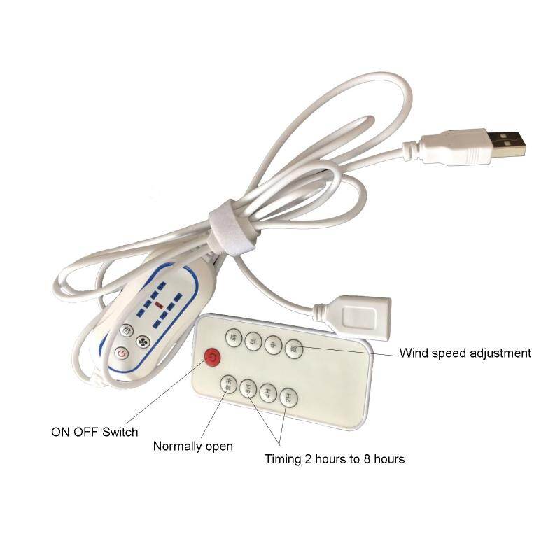 Quạt Treo Trần 6 Cánh Chạy Bằng USB, Quạt Treo Trần Có Điều Khiển Từ Xa Thời Gian Treo 4 Tốc Độ Dùng Cho Lều Cắm Trại Trên Giường