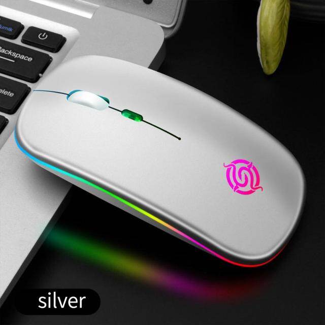 New Wireless Mouse Rgb Rechargeable Mouse Wireless Computer Silent Mause Led Backlit Ergonomic Gaming Mouse For Lap Pc