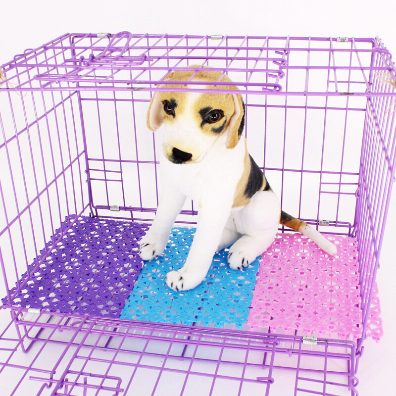 6 Color Pet Mats Breathable Dog Cage Mat Non-slip Fit All Animals Rabbit Cat Puppy Bed Bathroom Floor Table Large Dogs Foot Pad