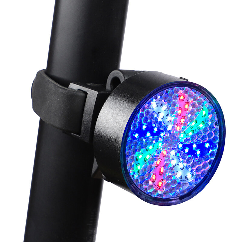 West Biking Cycling Taillights Rear Light Whirling Windmill LED Bicycle Warning lights Tail Light 8 Light Modes USB Charge Bike Light Waterproof Safety Warning Seatpost Cycling Light