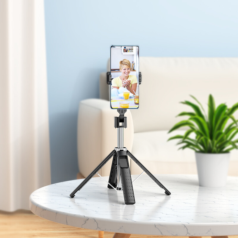 Giá đỡ giá đỡ ba chân Gậy selfie Bluetooth không dây Hoco K18 Giá để điện thoại chân máy đơn Bluetooth phát sóng trực tiếp Giá Đỡ Giá để điện thoại phổ thông cho tất cả điện thoại thông minh
