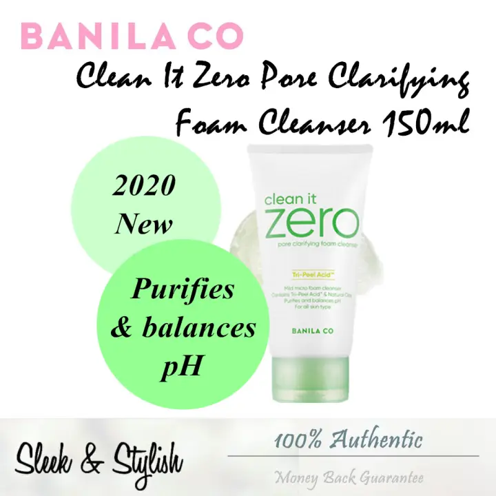 banila co clean it zero pore clarifying foam cleanser