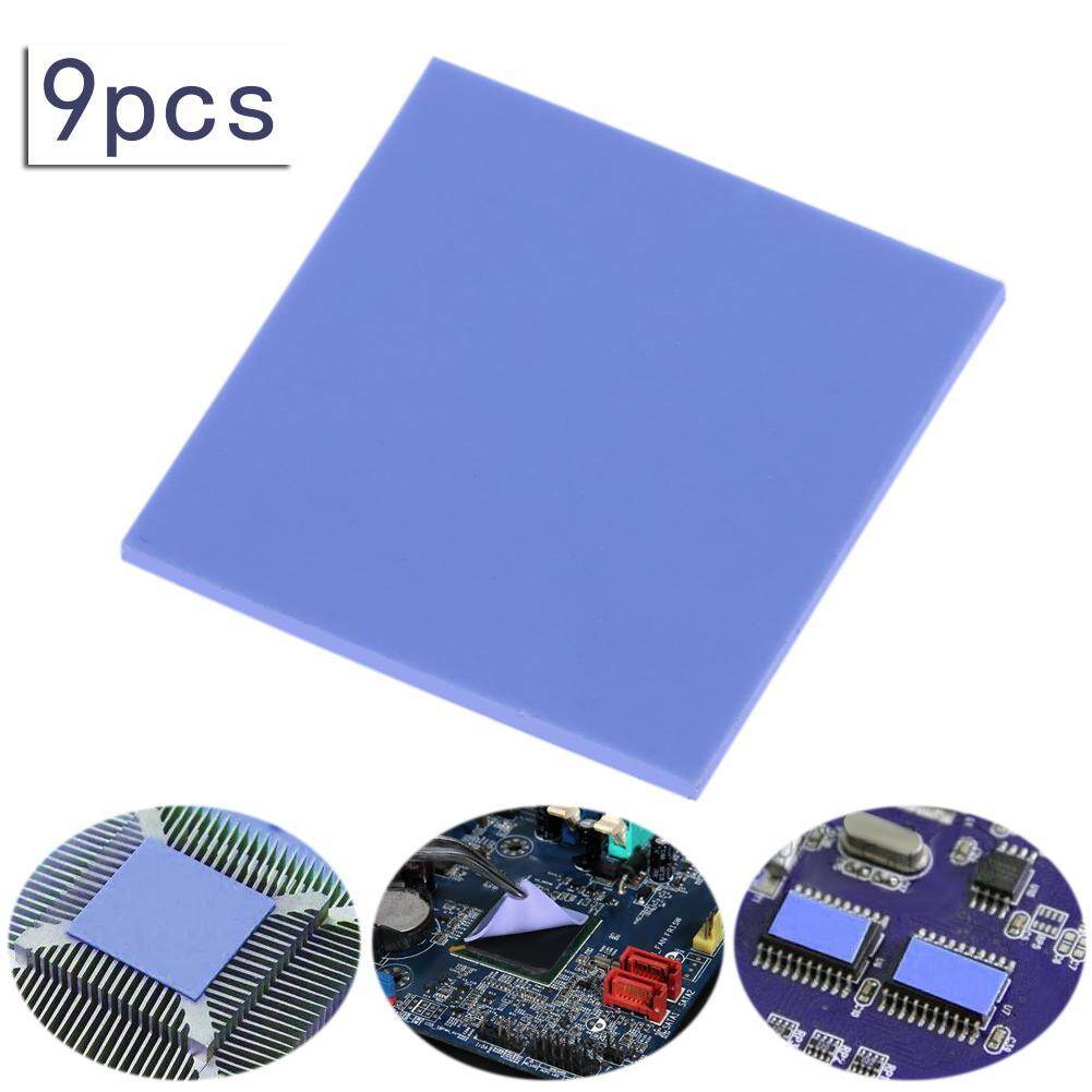 9 Miếng Đệm Nhiệt 30X30X2Mm Tấm Silicon Tản Nhiệt Làm Mát Tản Nhiệt CPU GPU