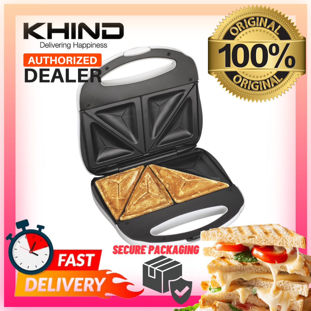 Khind New Sandwich Maker Easy Clean with Nonstick Coating Plate ST750