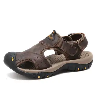 mens leather beach shoes