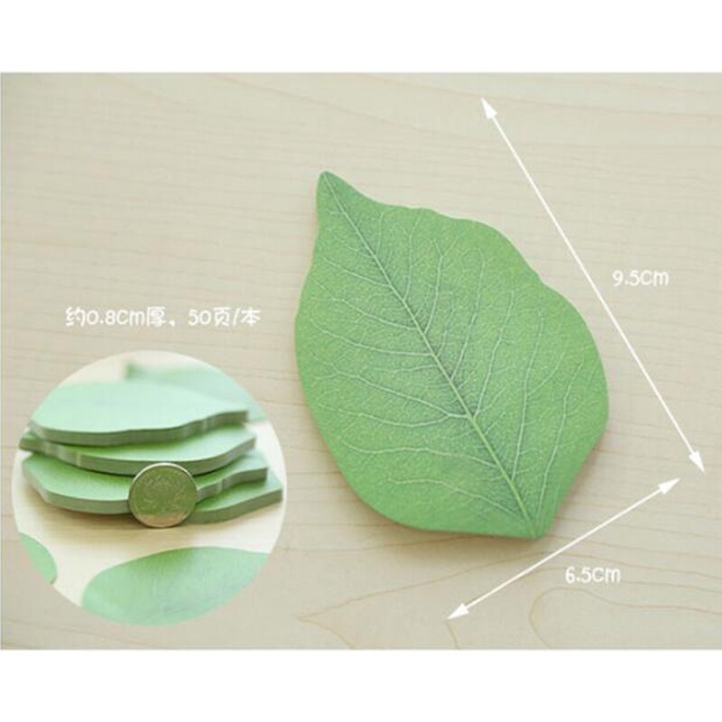 50 Tờ Giấy Dán Ghi Chú Hình Lá Phong Cách Instagram Hàn Quốc Giấy Dán Có Thể Xé Giấy Ghi Nhớ Tin Nhắn Văn Phòng