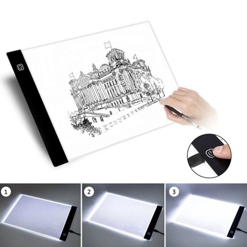 UNI 🔥Ready Stock Diamond Painting Embroidery Tools LED Light Pad Dimmable Light Board Full Drill