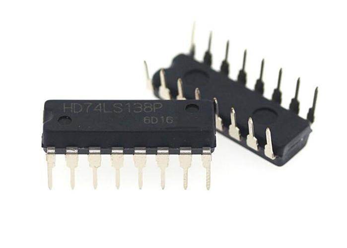 2pcs hd74ls138p 74ls138 hd74ls138 dip-16 pin ic chip