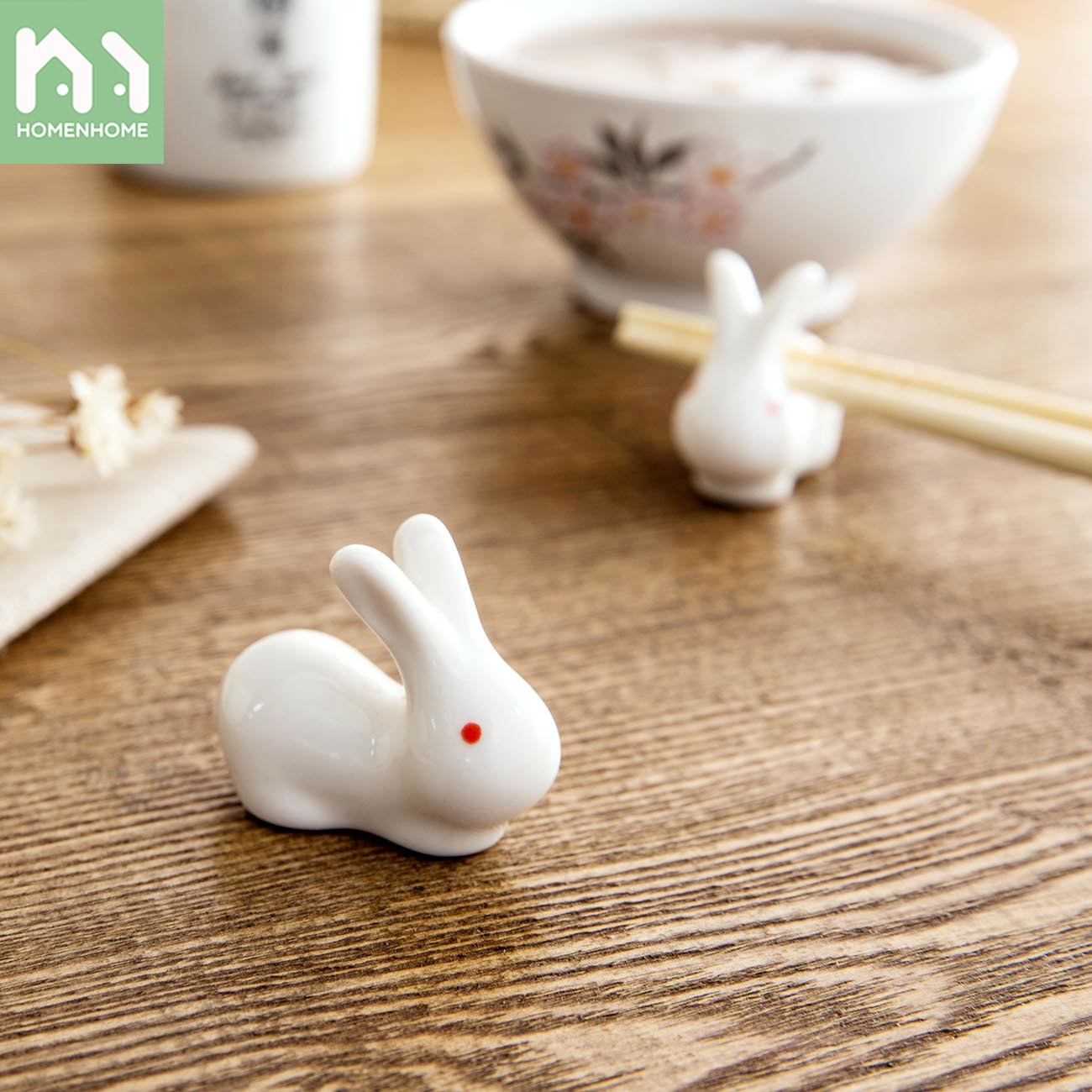 Homenhome 2 Chiếc Giá Để Đũa Giá Để Đũa Giá Đỡ Đũa, Bộ Đồ Ăn Gia Đình Sáng Tạo, Giá Đỡ Đũa Gốm Giá Đỡ Đũa