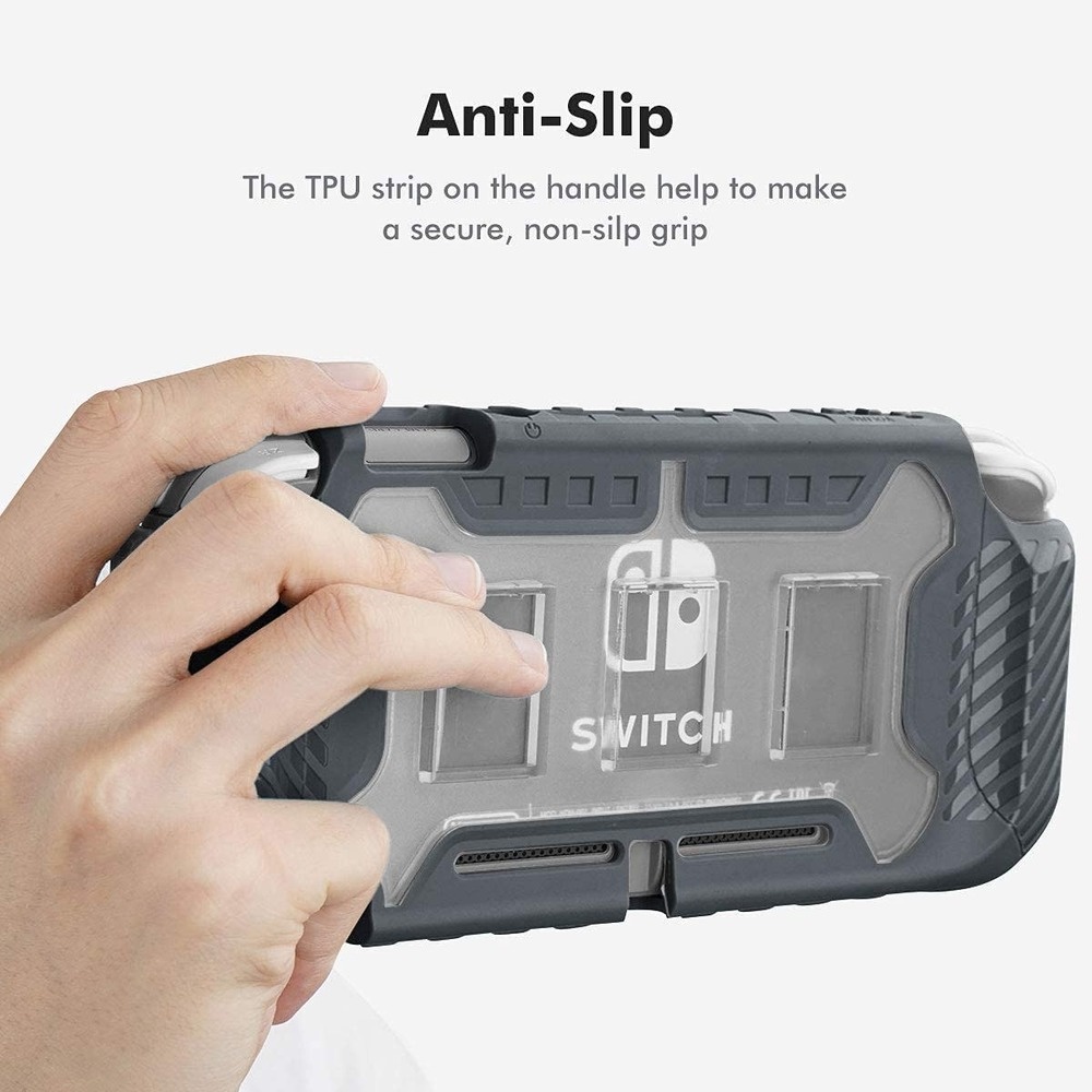 Ốp Bảo Vệ Nintendo Switch Lite, Ốp Tay Cầm Di Động Cho NS Lite Phụ Kiện Có Tay Cầm Thoải Mái & Khe Cắm Thẻ Trò Chơi