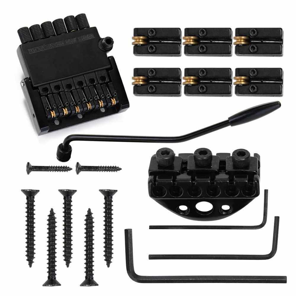 6 String Roller Tremolo Headless Bridge Tailpiece With Mount Screws