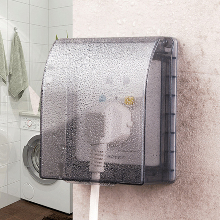 Wall Socket Switch Protective Case Power Dust Cover Rectangle Waterproof Cover