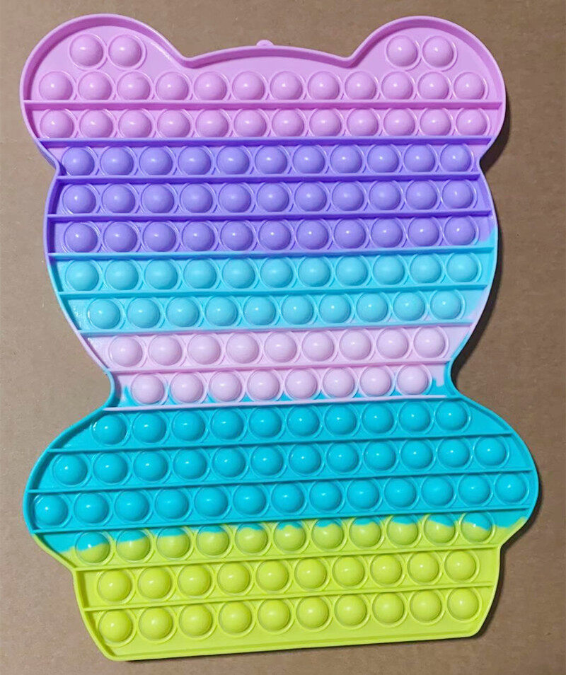 30cm Jumbo Bear POPit Sensory Fidget Bubble Toy Stress Relief Autism Kid Toy 