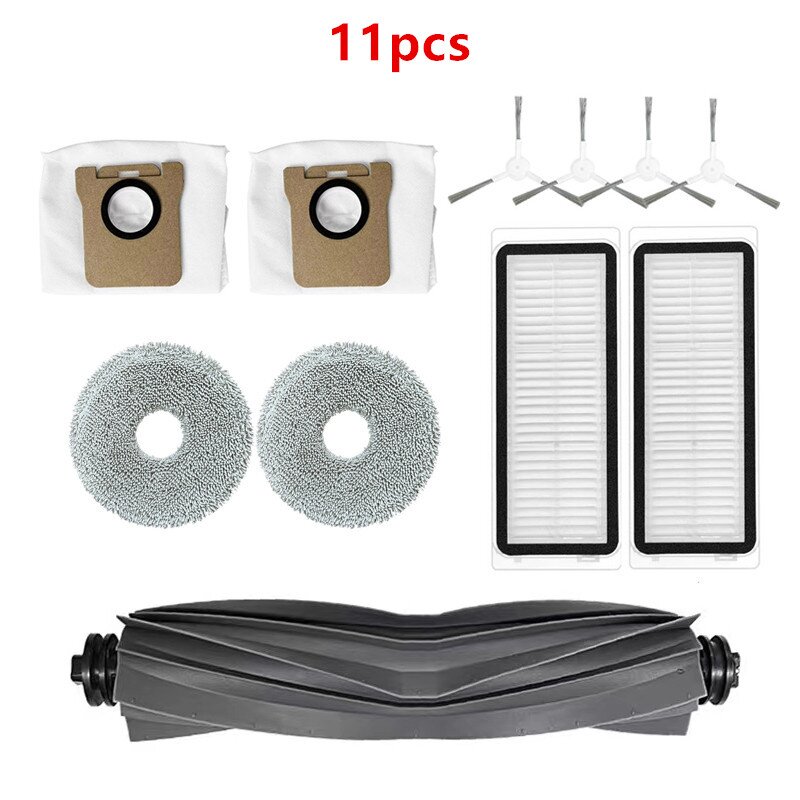 Robot Vacuum Cleaner main Brush + Side Brush + filter + mop cloth + dust bag For dreame bot x20 pro plus L20 Por L20 Ultra spare parts replacement