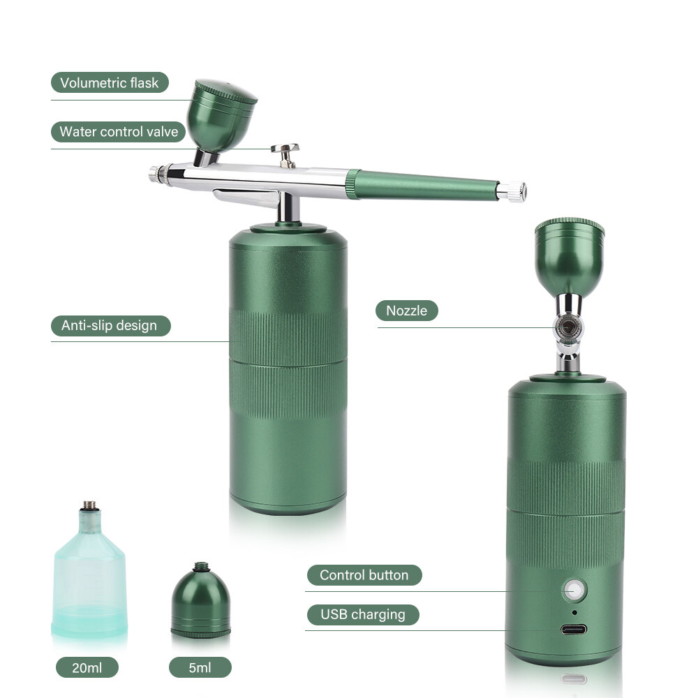 Multi-Purpose Cordless Mini Airbrush Set Spray Pump Air Compressor Portable Water Oxygen Injector Set Art Painting Spray Model